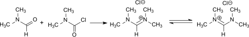 Synthese von N,N,N′,N′-Tetramethylformamidiniumchlorid aus Dimethylcarbamoylchlorid