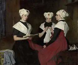 Thérèse Schwartze (1885): Drei Mädchen aus dem Waisenhaus zu Amsterdam.