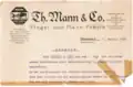 Briefkopf von Th. Mann & Co. von 1929.