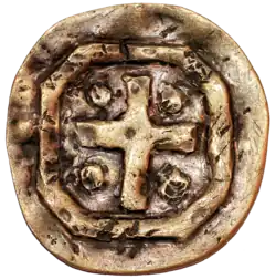 Rückseite der Goldscheibe