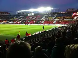 Choreografie der Sparta Prag Fans zu Ehren von Klublegende David Lafata