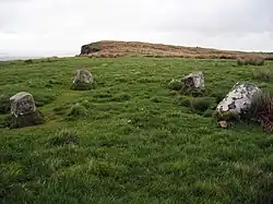 The Goatstones in der Nähe der Ravensheugh Crags in Northumberland in England