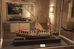 Modell einer Zeremoniebarkasse des Großmeisters aus dem 18. Jahrhundert