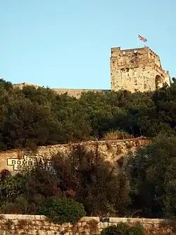 Mittelalterliche Maurische Burg (Moorish Castle) auf dem Felsen von Gibraltar
