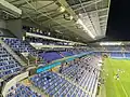 Das Tehelné Pole Stadion vor einem Qualifikationsspiel der UEFA Europa League 2021/22 zwischen Slovan Bratislava und dem Lincoln Red Imps FC