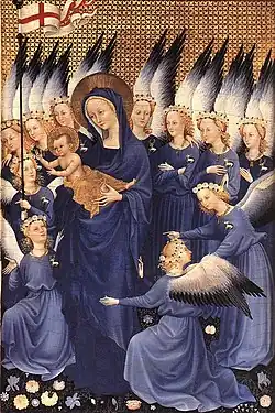 Wilton-Diptychon, rechte Seite, um 1395