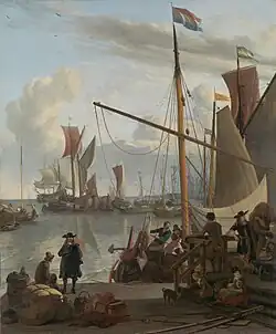 Blick vom Muschelpier in Amsterdam, 1673, Rijksmuseum, Amsterdam