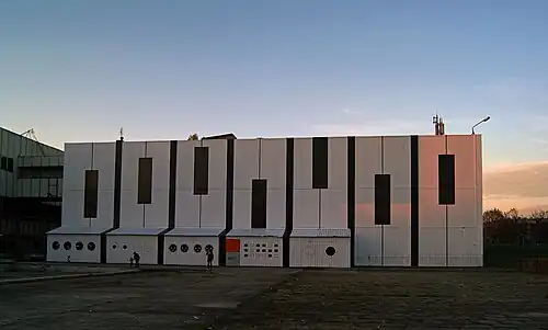 Wandgemälde am Kulturzentrum Nowa Huta in Krakau