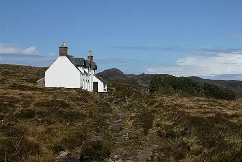 Altes Schulhaus von Tanera Mòr, wird jetzt an Gäste vermietet