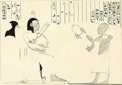 Opfer vor Any und seiner Gemahlin