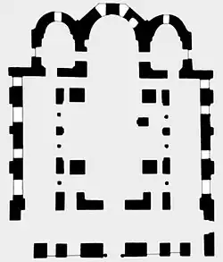Agia Sofia in Thessaloniki mit starker Abgrenzung zwischen Außen- und Innenbereich