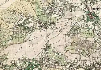 Thieberg, Karte von 1842