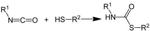 Darstellung von Thiolurethanen aus Isocyanat und Thioalkohol