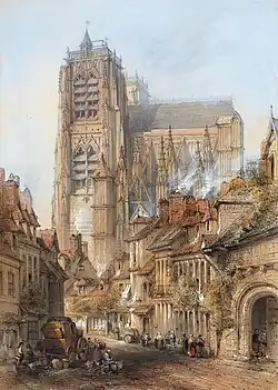 Thomas Colman Dibdin zugeschrieben: Saint Wulfran à Abbeville, (1873), Verbleib unbekannt.