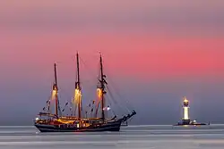 Der Leuchtturm Friedrichsort (2021).