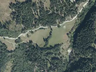 Thorbauern-Heimalm aus der Vogelperspektive