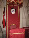 Thron des Großmeisters in der Ordenskirche