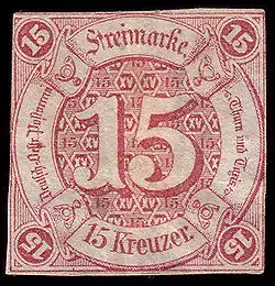 Briefmarke der Thurn-und-Taxis-Post 1859