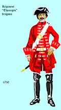Régiment de Thyanges dragons 1750–1761