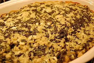 Tian aus Carpentras, mit Spinat