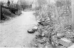 Die Tiefe Gasse vor dem Ausbau (um 1910)