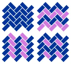 Zusätzliche Varianz kann durch Kombination mehrerer Farben erzeugt werden.