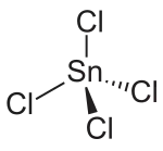 Struktur von Zinn(IV)-chlorid