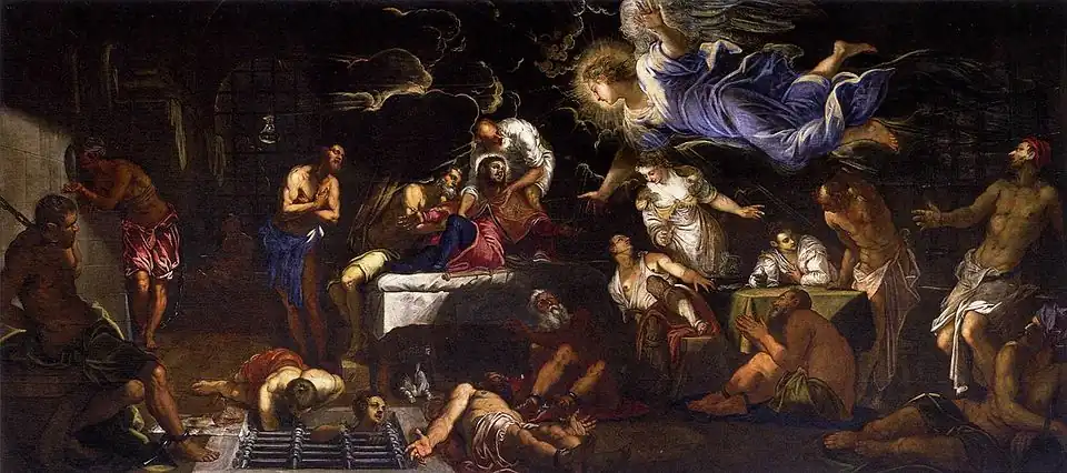 Der Hl. Rochus im Gefängnis, 1567, Kirche San Rocco, Venedig