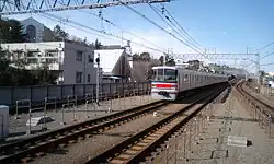 Viergleisiger Abschnitt zwischen Den’en-chōfu und Tamagawa