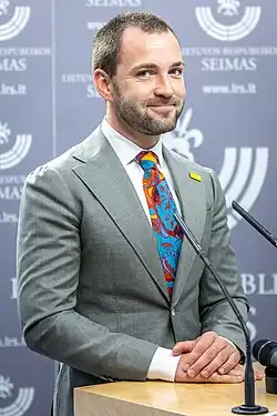 Parteivorsitzender Tomas Vytautas Raskevičius