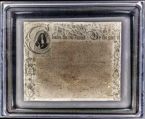 Beginn der Rhode Island Charter von 1663