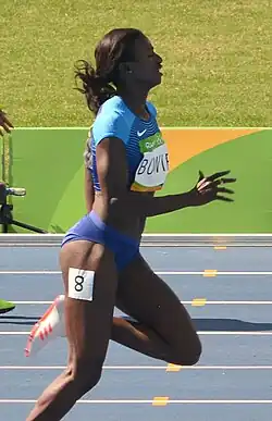 Tori Bowie – in ihrem Halbfinale nicht am Start