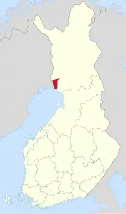Lage von Tdaornio in Finnland