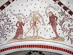 Fresko in der St. Marien-Kirche, Loxstedt, 15. Jahrhundert