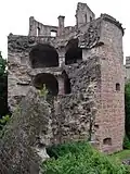 Heidelberger Schloss, gesprengter Geschützturm „Krautturm“, Baden-Württemberg