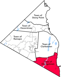 Lage im Rockland County