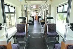 Toyohashi, T1001: Fahrgastraum