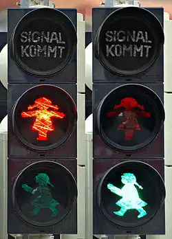 Ampelfrauen in Zwickau