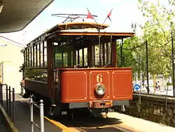 Historischer Triebwagen Nr. 6 (Graz/UEG 1902) in Opicina