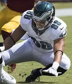 ... Trey Burton, der lief zurück auf die rechte Seite und passte ihn zu ...