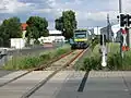 Regio-Shuttle RS1 am Bahnübergang Bayreuth Egerländer Straße