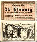25 Pfennig Notgeldschein (1920), RS: Kaiserthermen