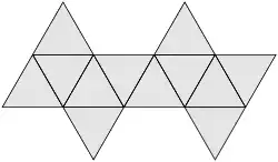 Netz eines Trigondodekaeders