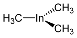 Strukturformel von Indiumtrimethyl