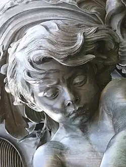 Detail einer Putto aus Reichtum