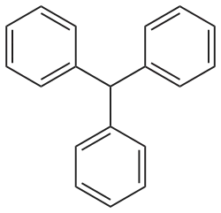 Struktur von Triphenylmethan
