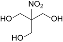 Strukturformel von Tris(hydroxymethyl)nitromethan (THNM)