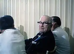 Harry Truman auf einer Mitgliederversammlung der AHEPA