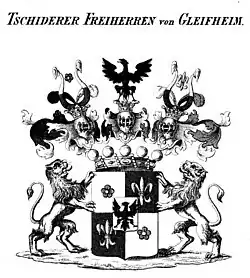 Wappen der Freiherren Tschiderer von Gleifheim