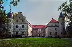 Schloss Tütz, Westpreußen (1338–1739 im Besitz der Familie)